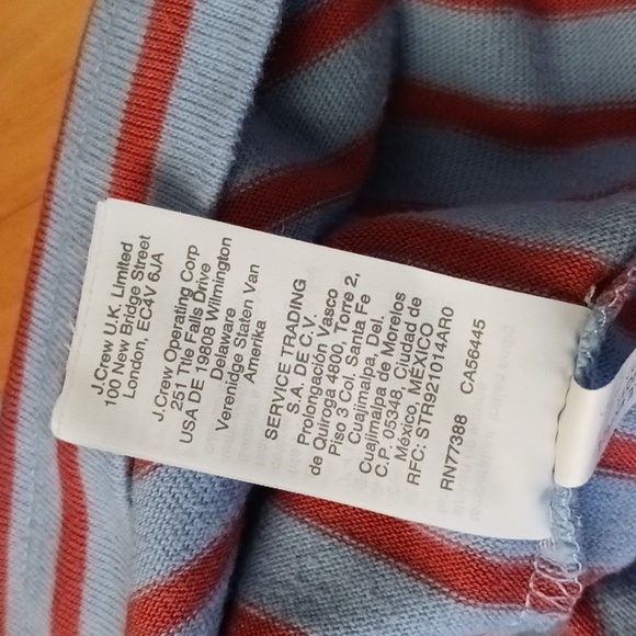 Madewell Bell Long Sleeve Striped Top Size S - Picture 12 of 13